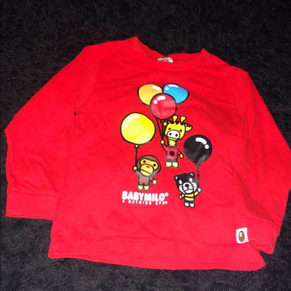 Kids authentic bape tee